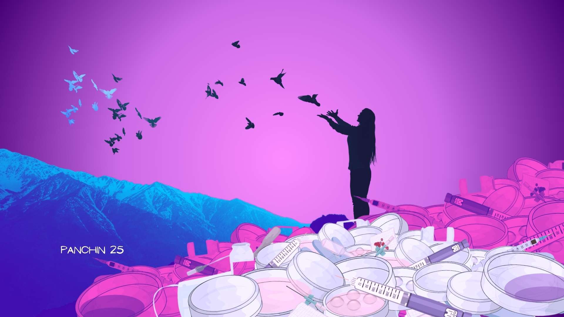 Mujer esperanzada hacia el futuro después de prueba de  test de embarazo negativo tras la FIV