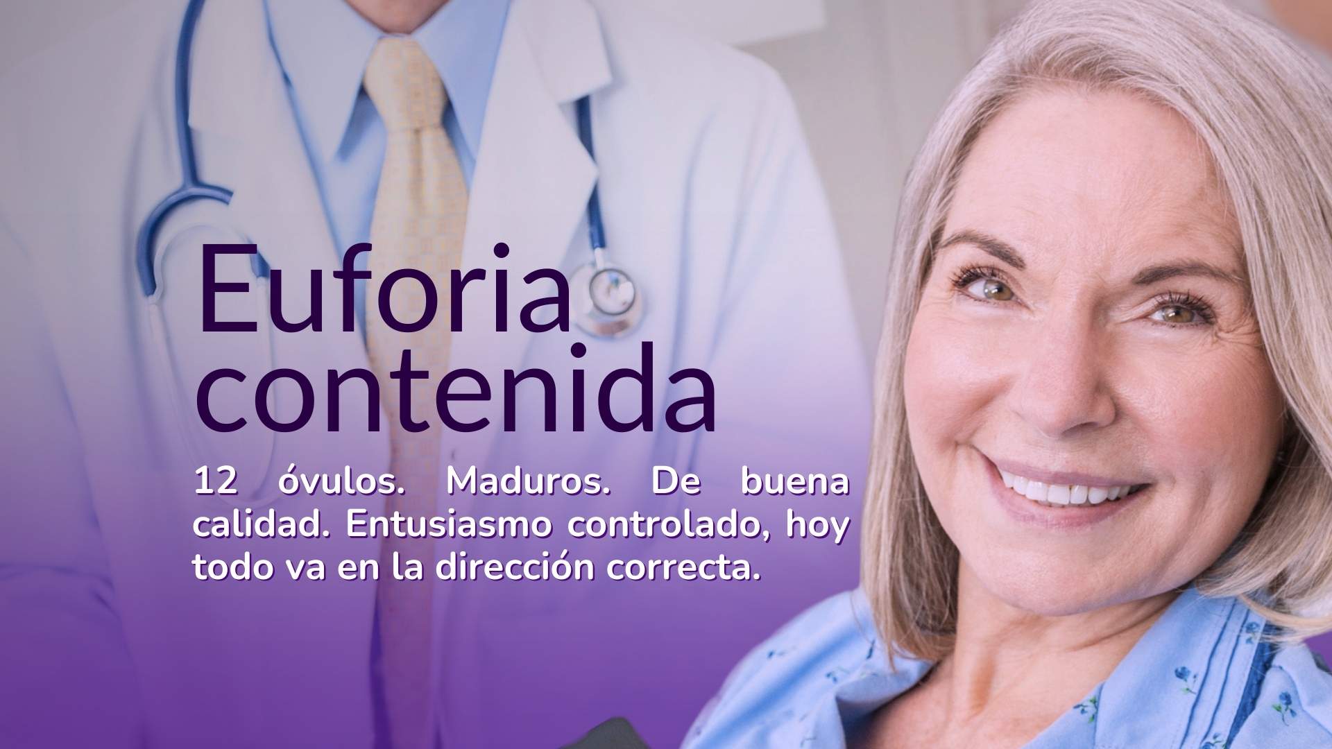 Paciente emocionada  tras punción ovárica durante tratamiento FIV