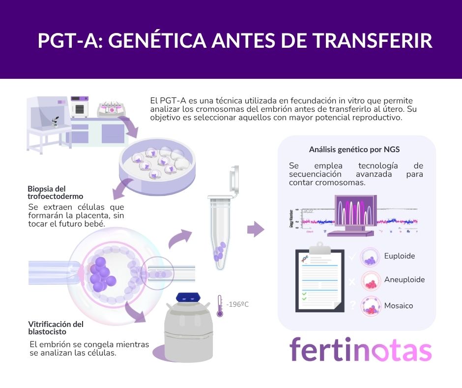 PGT-A Genética antes de transferir Tecnica de PGTA