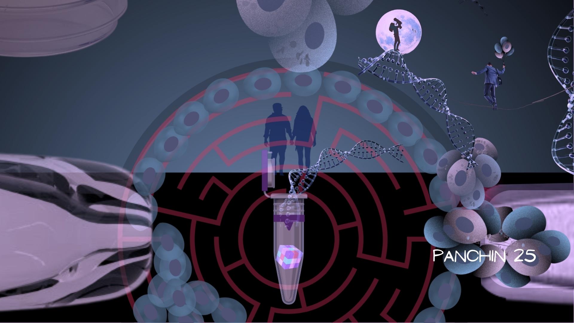 PGTA Metáfora visual de la evolución del diagnóstico genético embrionario desde 1990 hasta la actualidad.