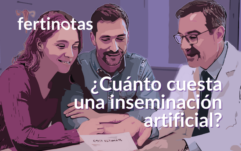 cuanto cuesta una inseminacion artificial Pareja conversando con un médico en consulta sobre el presupuesto y precio de la inseminación artificial en España.