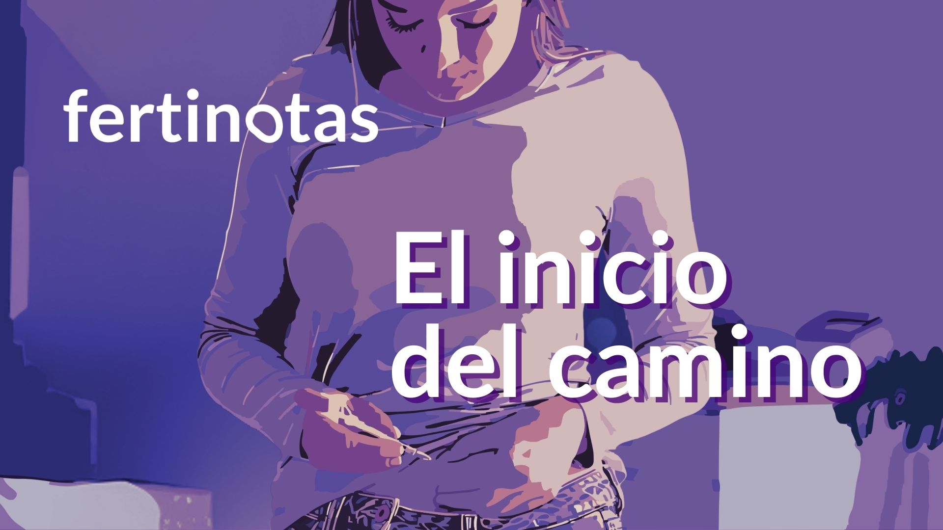 Mujer aplicando inyección subcutánea en el abdomen durante la estimulación ovárica en un tratamiento de fecundación in vitro