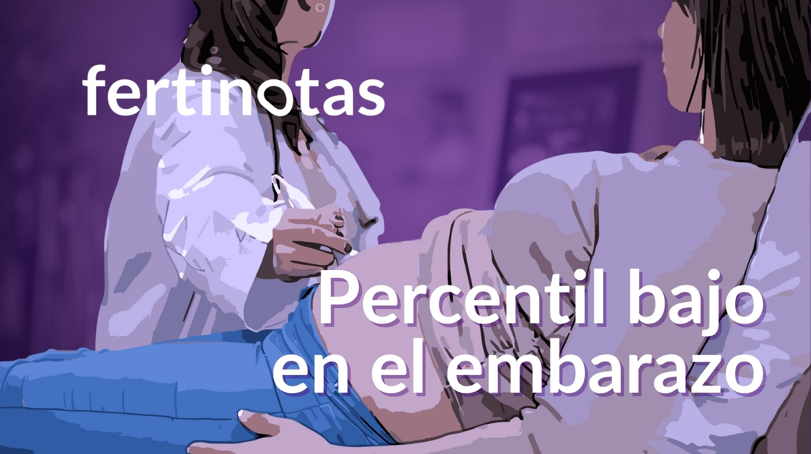 percentil bajo en el embarazo Ginecóloga realiza una ecografía a una mujer embarazada para comprobar el crecimiento del bebé y valorar un percentil fetal bajo.