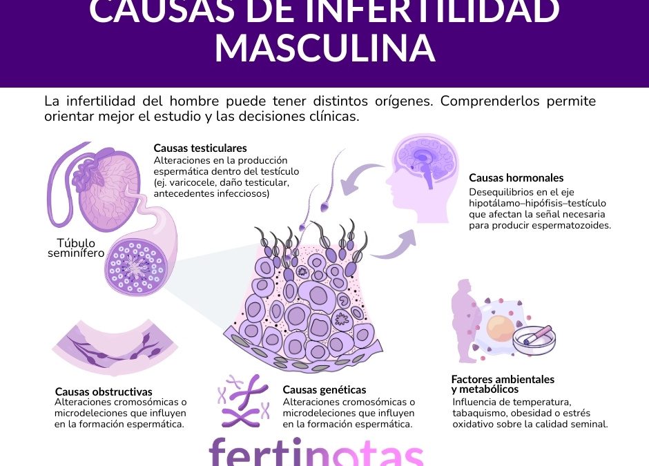Causas de la infertilidad masculina: diagnóstico y estudio actual