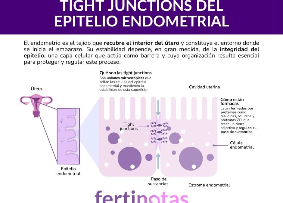 Tight junctions y endometrio en la implantación embrionaria